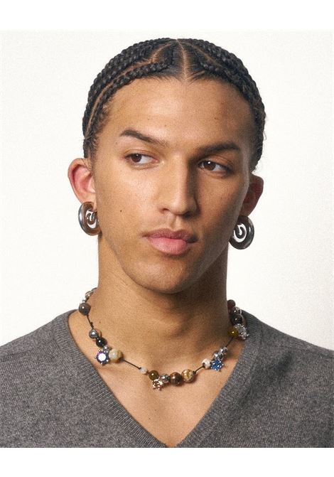 orecchini serpent hoops small unisex argento PANCONESI | CAO-EA915-PSILVER